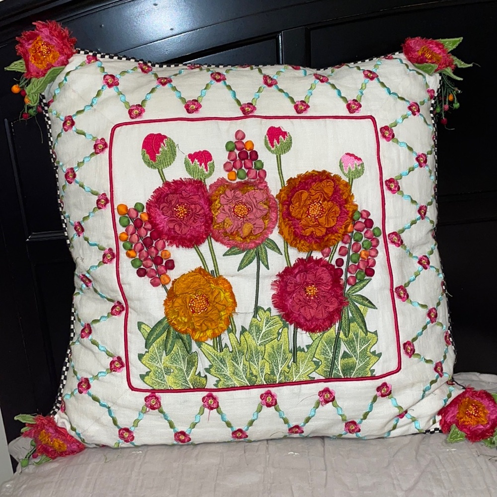 Mackenzie Childs throw pillow set (2 pillows)